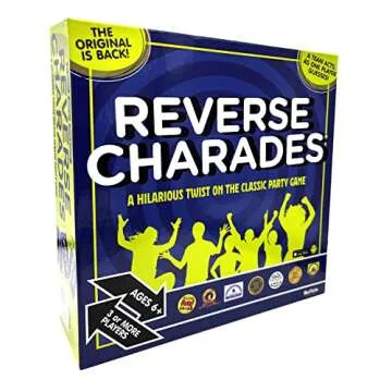 Buffalo Games - Reverse Charades - A Hilarious Twist On The Classic Party & Family Game - Great Party Game - Prompts for All Difficulty Levels - Ages 6 and Up