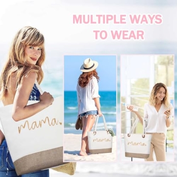 GhvyenntteS Personalized Mama Tote Bag for Moms