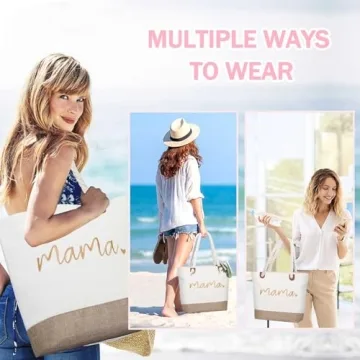 GhvyenntteS Personalized Mama Tote Bag for Moms