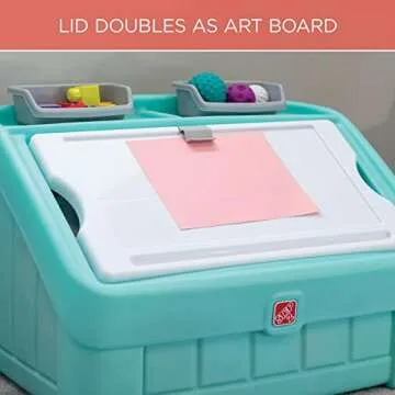 Step2 2-in-1 Toy Box & Art Lid for Creative Play