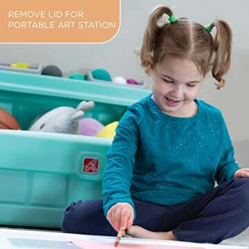 Step2 2-in-1 Toy Box & Art Lid for Creative Play