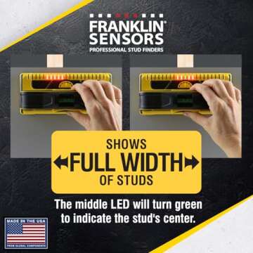 Franklin Sensors ProSensor M210 Stud Finder - Accurate Wood & Metal Detection