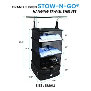Portable Hanging Travel Shelves for Effortless Packing