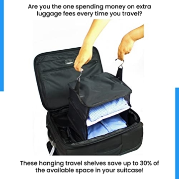 Portable Hanging Travel Shelves for Effortless Packing