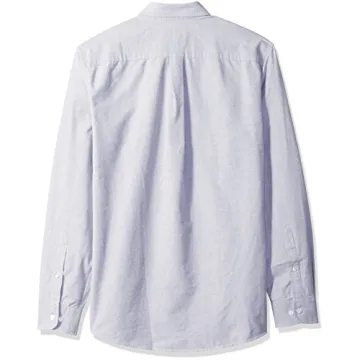 Amazon Essentials Men's Slim-Fit Oxford Shirt Grey