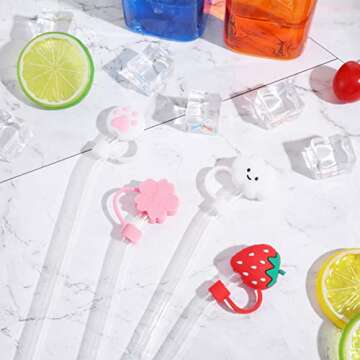 Cute Silicone Straw Caps: Best for Drinks Anywhere