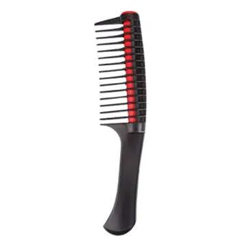 KAISIDA Professional Anti Splicing Detangling Roller Comb, Environmental Protection Material, Black, Curly Hair Care, Hair Dyeing Comb, Daily Care Comb