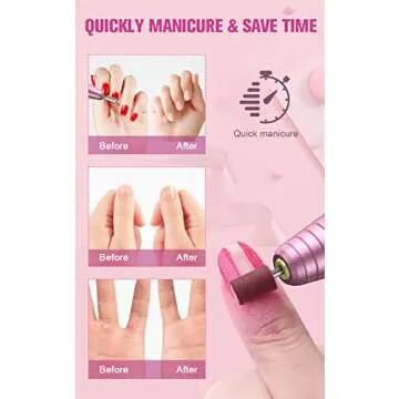 Subay Portable Electric Nail Drill for Acrylic and Gel Nails