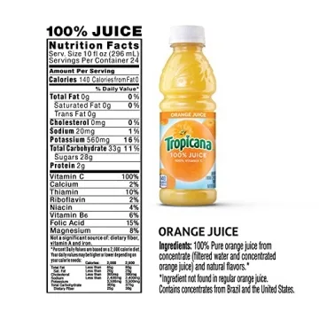 Tropicana 100% Juice Variety Pack of 24 - 10 fl oz