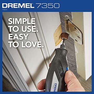 Dremel 7350-5 Cordless Rotary Tool Kit - Includes 4V Li-ion Battery and 5 Rotary Tool Accessories - Ideal for Light DIY Projects and Precision Work