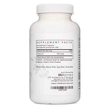 Lifted Naturals Micro Melatonin Family Size - All-Natural Melatonin for Fast & Better Sleep, Easy to...