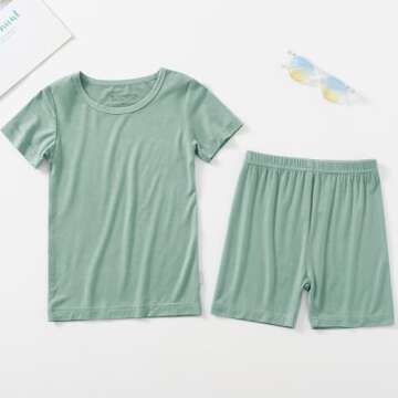 Jimonda Cool Bamboo Baby Pajama Sets for Toddler Sleep