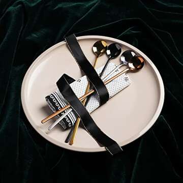 Sweejar 9.5-Inch Long Handle Ice Tea Spoons, Ice Cream Spoon, Coffee Spoon, 18/8 Stainless Steel Spo...