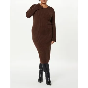 Stylish Women's Bell Sleeve Sweater Dress by The Drop