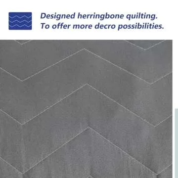 DOWNCOOL Quilted Memory Foam Body Pillow for All Sleepers