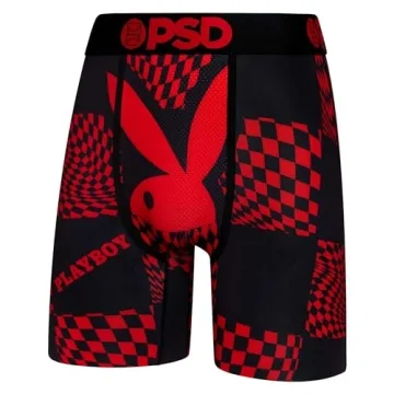 PSD Men's Playboy Kit 3-Pack Boxer Briefs Soft Breathable