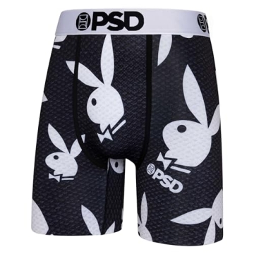 PSD Men's Playboy Kit 3-Pack Boxer Briefs Soft Breathable