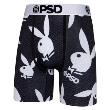 PSD Men's Playboy Kit 3-Pack Boxer Briefs Soft Breathable