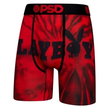 PSD Men's Playboy Kit 3-Pack Boxer Briefs Soft Breathable