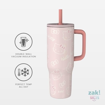 Hello Kitty Travel Tumbler 30oz Stainless Steel Insulated