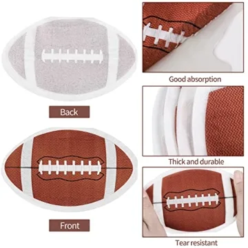 Football Shaped Party Napkins for Game Day Fun