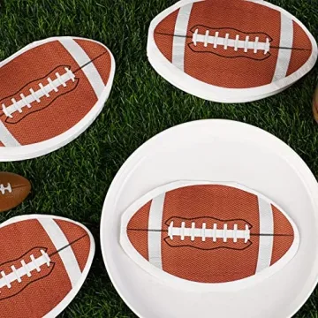 Football Shaped Party Napkins for Game Day Fun