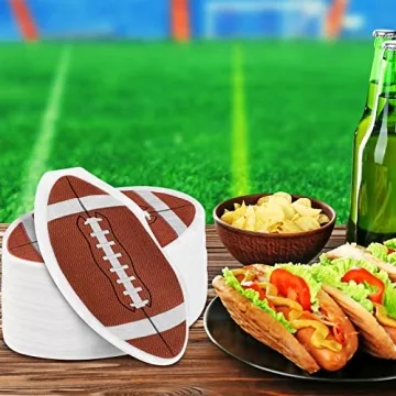 Football Shaped Party Napkins for Game Day Fun