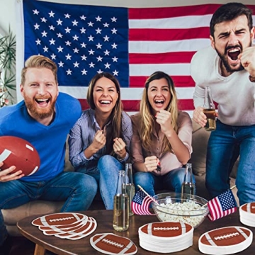 Football Shaped Party Napkins for Game Day Fun