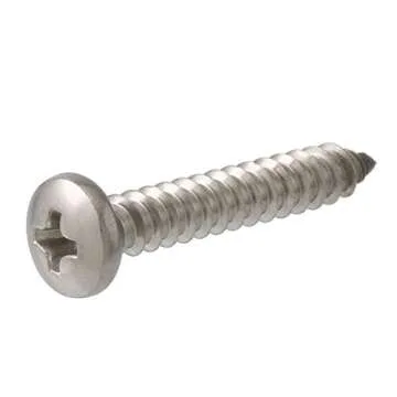 #10 x 1 Pan Head Sheet Metal Screw - Stainless Steel 18-8, #10 Self-Tapping Type A, Phillips Drive, ...