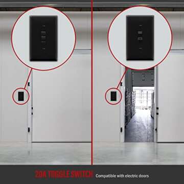 ENERLITES 20A Double-Pole Toggle Light Switch, UL Listed