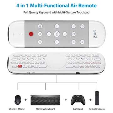 ZYF Z10 Air Mouse Remote with Backlit Keyboard and Touchpad