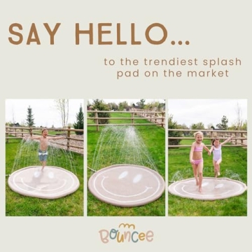 Bouncee Splash Pad for Kids - Fun Outdoor Water Toy 68"