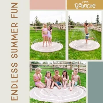 Bouncee Splash Pad for Kids - Fun Outdoor Water Toy 68"