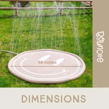 Bouncee Splash Pad for Kids - Fun Outdoor Water Toy 68"