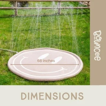 Bouncee Splash Pad for Kids - Fun Outdoor Water Toy 68"