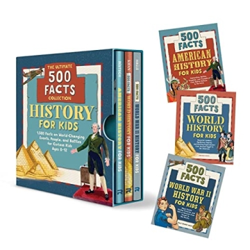 History for Kids: The Ultimate 500 Facts Collection Box Set - 1,500 Facts for Curious Young Minds