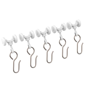 Room Dividers Now 20 Pack Curtain Track Roller Hooks - Effortless Glide for Any Space