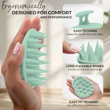 Fiora Naturals Scalp Massager - Exfoliate & Grow Hair