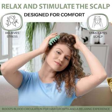 Fiora Naturals Scalp Massager - Exfoliate & Grow Hair