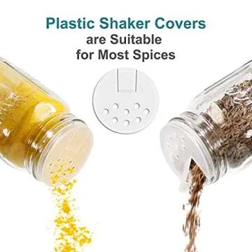 CycleMore 15 Pack 4oz Glass Mason Spice Jars with Lids