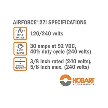 Hobart AirForce 27i Plasma Cutter Precision Cutting Tool