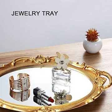 OMIRO Decorative Wall Mirror Antique Gold Elegant Design