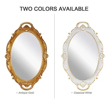 OMIRO Decorative Wall Mirror Antique Gold Elegant Design