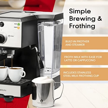 EspressoWorks All-In-One Espresso Machine with Grinder