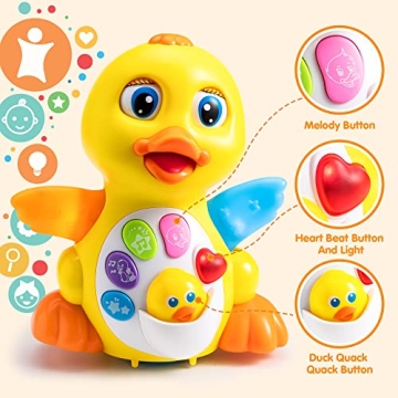 JOYIN Baby Duck Toy - Musical and Light-Up Fun for Infants