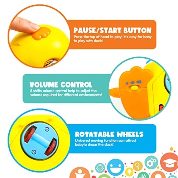 JOYIN Baby Duck Toy - Musical and Light-Up Fun for Infants