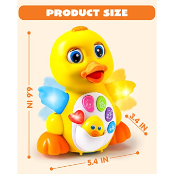 JOYIN Baby Duck Toy - Musical and Light-Up Fun for Infants