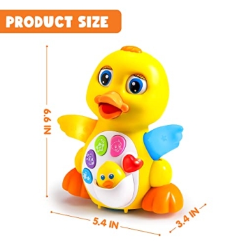 JOYIN Baby Duck Toy - Musical and Light-Up Fun for Infants