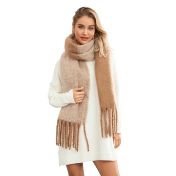 Yoawdats Women's Elegant Winter Scarf - Soft, Warm, Stylish Shawl Wrap