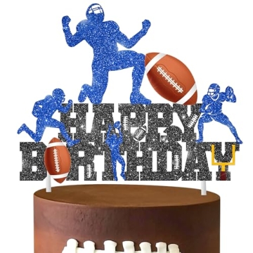 Football Birthday Cake Topper Football Theme Decoration for Parties
